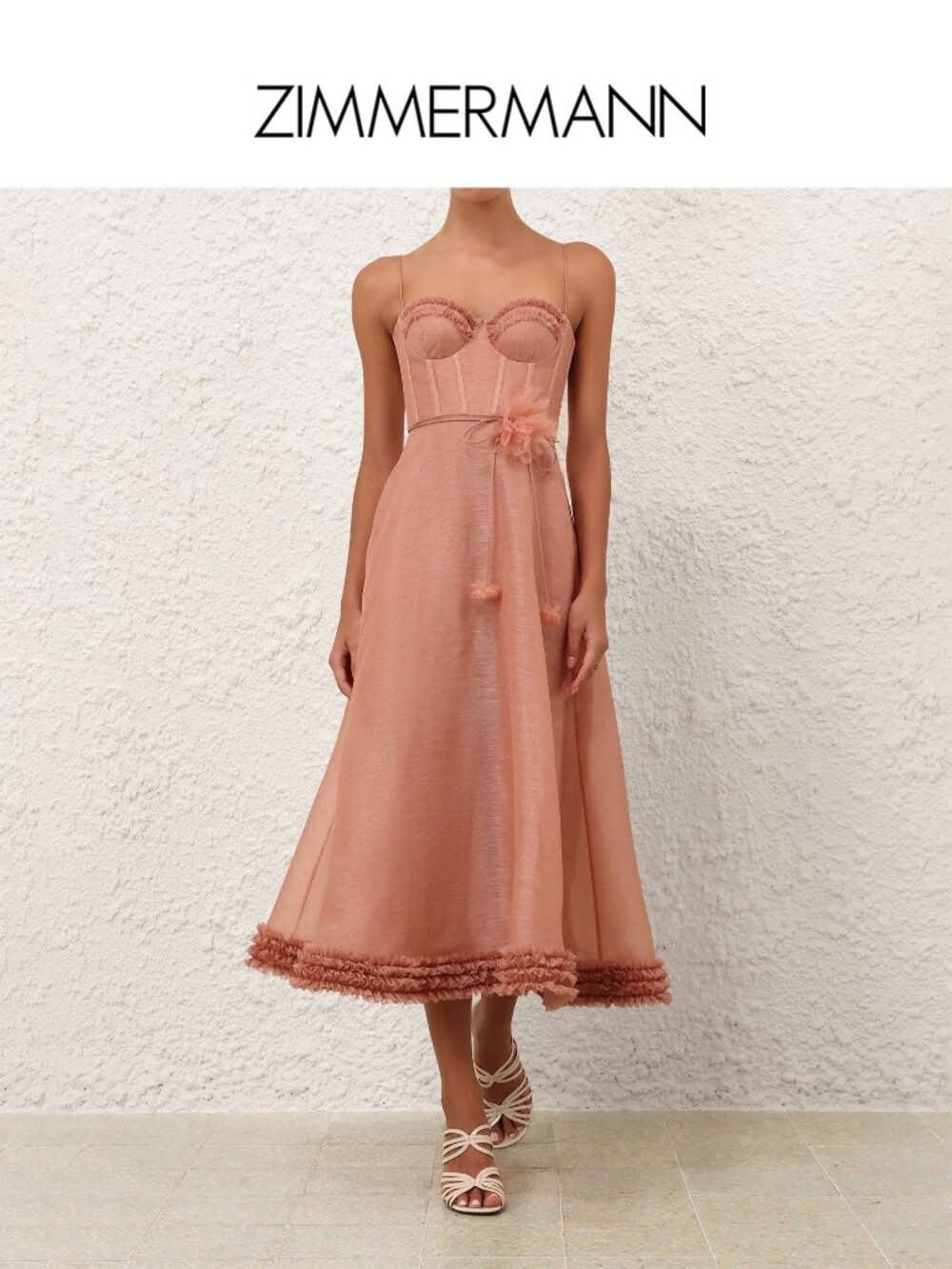 Zimmermann strapless cup halter dress